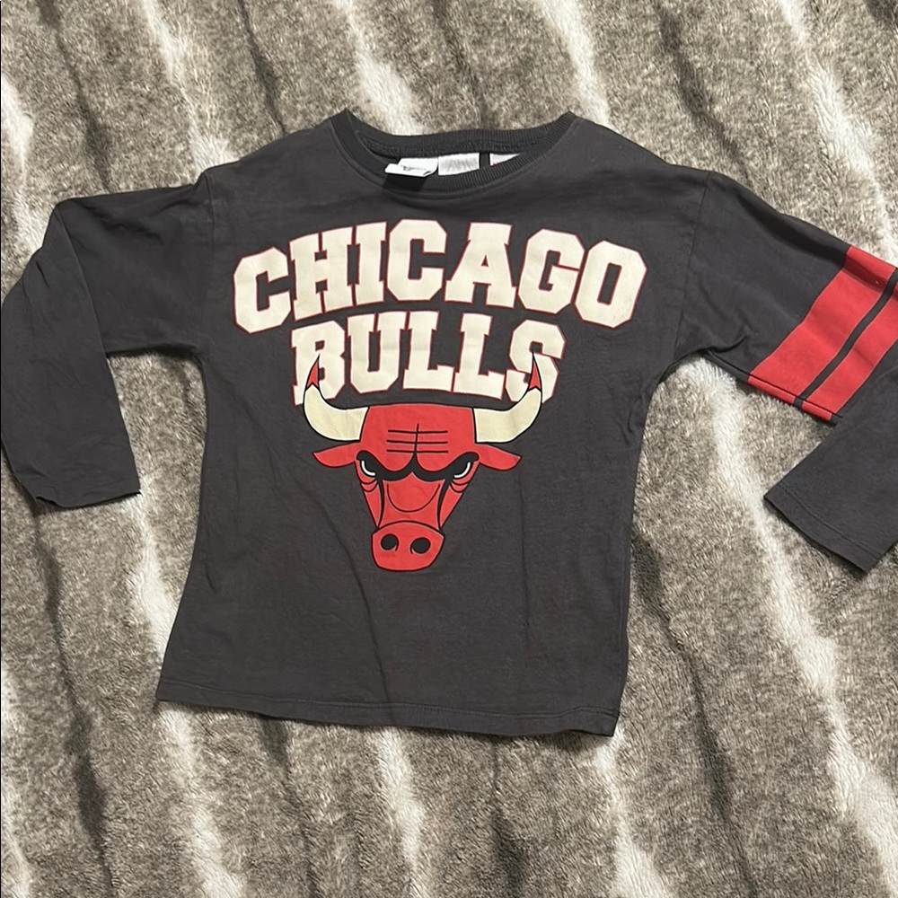 Zara Chicago Bulls Kids Long Sleeve Shirt - Black